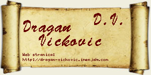 Dragan Vicković vizit kartica